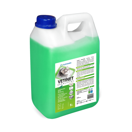 Vetinet eukalyptus na umývanie klietok Płyn do mycia klatek Vetinet eukaliptusowy 5l.png