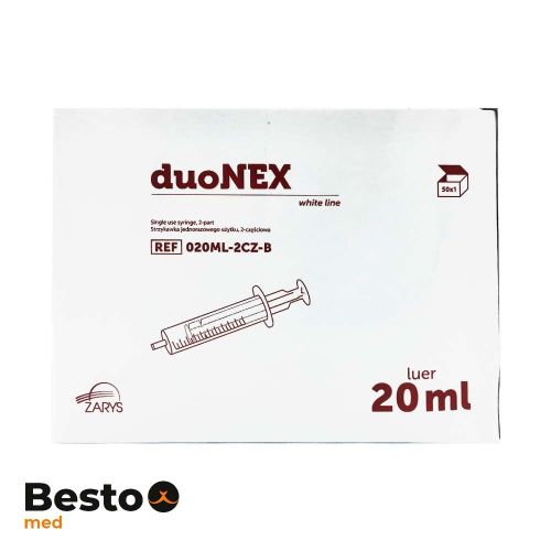 Sterilné injekčné striekačky 20 ml Luer 2-dielne 50 ks.