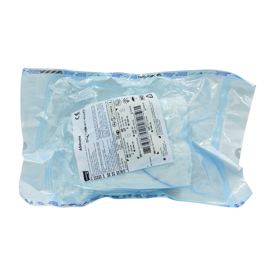 Serweta operacyjna z nitką RTG jałowa 45 x 45 cm.png