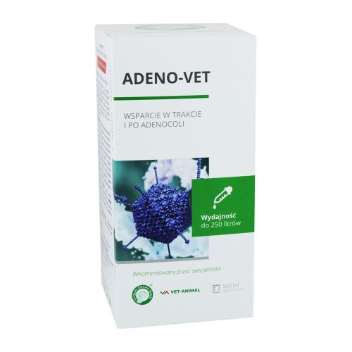 Podpora ADENO-VET počas a po AdenoColi ADENO-VET wsparcie w trakcie i po AdenoColi 500ml.jpg