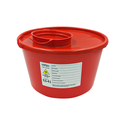 Kontajner na zdravotnícky odpad červený Pojemnik na odpady medyczne czerwony 3,5 l.png