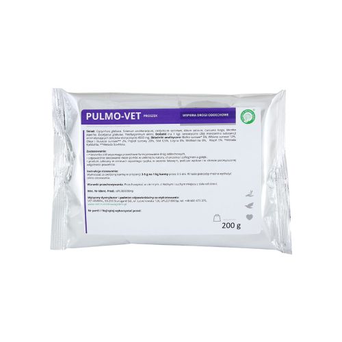 PULMO-VET prášok na dýchacie cesty PULMO-VET drogi oddechowe proszek200g.jpg