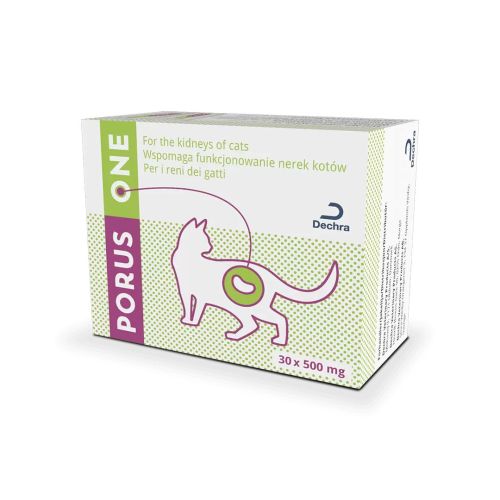PORUS ONE na obličky pre mačky 30 x 500 mg Dechra dechra-porus-one-box.jpg