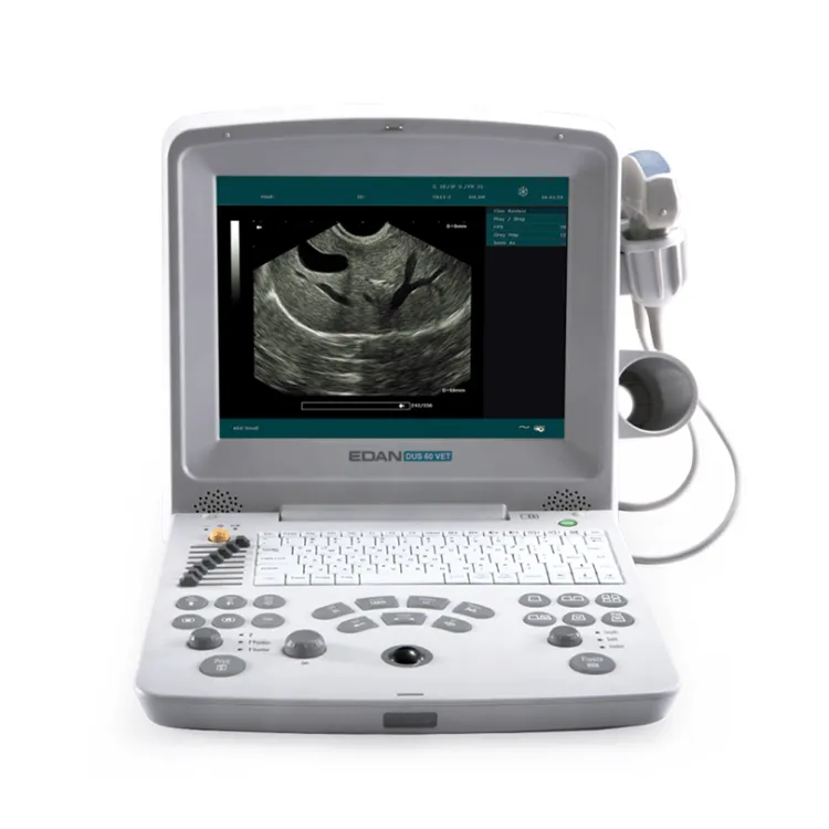 Ultrasonograf weterynaryjny Edan DUS 60 VET PW Doppler – mobilne urządzenie diagnostyczne z Dopplerem pulsacyjnym