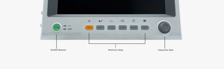 im70_buttons.jpgKardiomonitor Edan iM70 VET z Masimo Mainstream AG – ekran dotykowy, cicha praca, kapnografia, EKG, SpO₂, NIBP i monitoring parametrów u zwierząt.