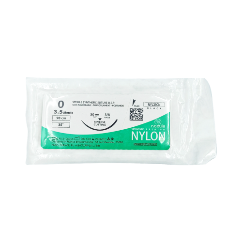 Nici chirurgiczne wchłanialne 3-8 koła 0 30 mm NYLON 1 szt.png