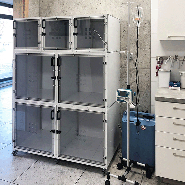 Veľká súprava so 7 klietkami pre zvieratá