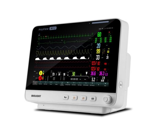 Monitor pacienta M12 Biolight Kardiomonitor M12 Biolight z ekranem 12,1” monitoruje EKG, SpO₂, NIBP, oddech i temperaturę. Lekki, mobilny i precyzyjny — idealny do intensywnego nadzoru pacjentów.