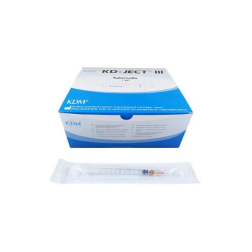 TBC 1ml injekčná striekačka s ihlou 0,45x12 KD-JECT 100 ks.