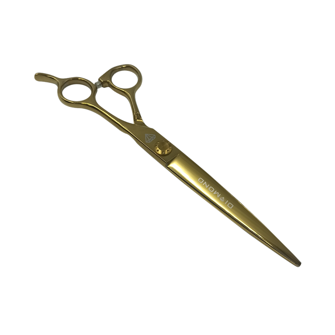 Diamantové rovné nožnice 7,5 palca zlaté mikrozrno