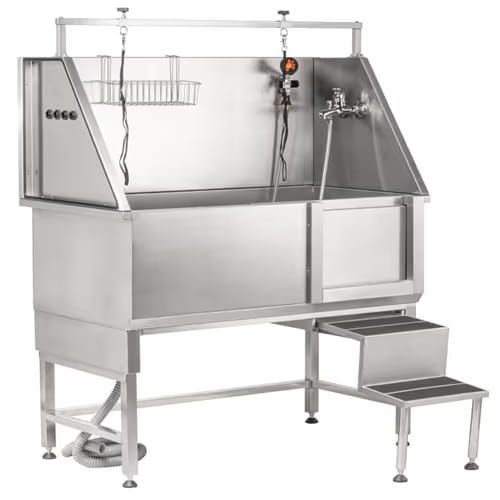 Stacionárna oceľová vaňa so schodíkmi Blovi