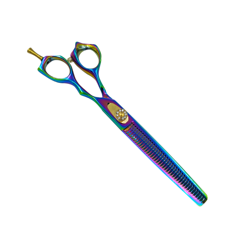 Nożyczki Easy Cut degażówki RAINBOW 7 cali 40 ząb.png