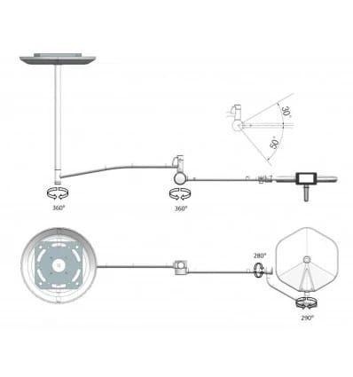 Beztienová liečebná a operačná lampa S250W Stropná lampa-zabiegowo-operacyjna-bezcieniowa-s250w-scienna (13)_1_11zon.jpg
