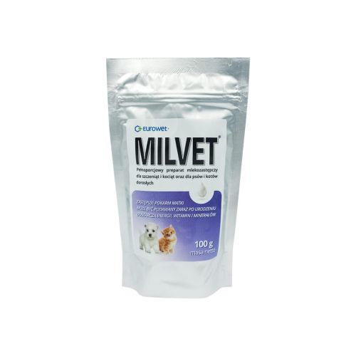 Milvet preparat mlekozastępczy 100 g Eurowet.jpg