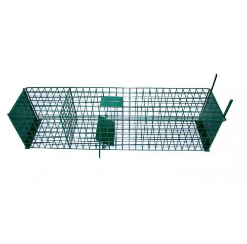 Jednovchodová pasca na líšky, jazvece, vydry - SILNÁ - na živú návnadu, 140cm 1603-2.jpg