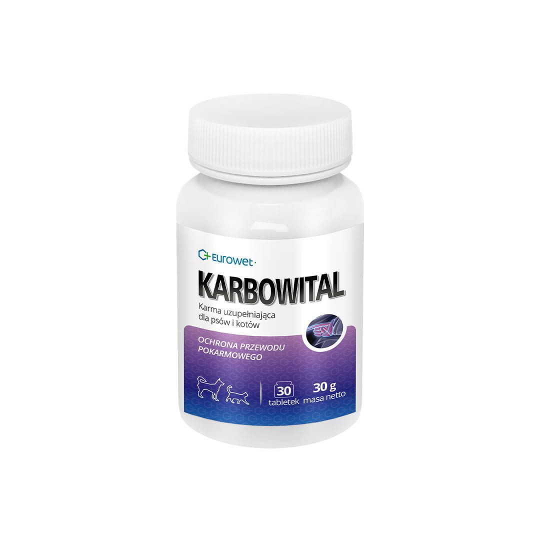 Carbovital pre psy a mačky 30 ks Eurowet