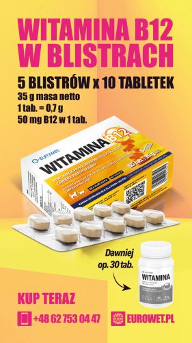 Vitamín B12 pre psy a mačky 30 ks. Eurowet EUROWET_B12_1.jpg
