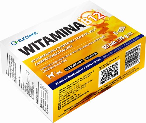 Vitamín B12 pre psy a mačky 30 ks. Eurowet Witamina_B12_50tab_op_bc-min.jpg