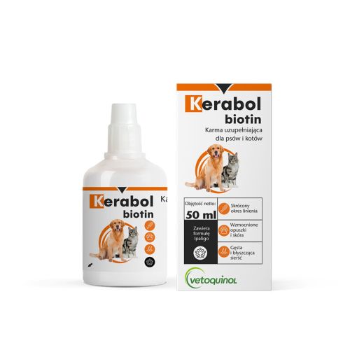 Kerabol Biotin pre psy a mačky Kerabol Biotin dla psów i kotów.jpg